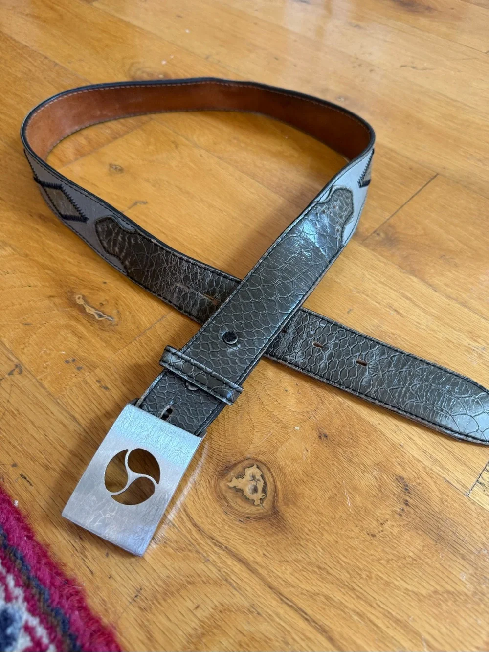 Vintage Nacona reptile, skin  belt